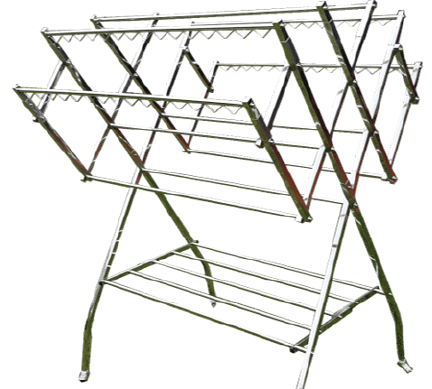 Stainless steel portable clothes line